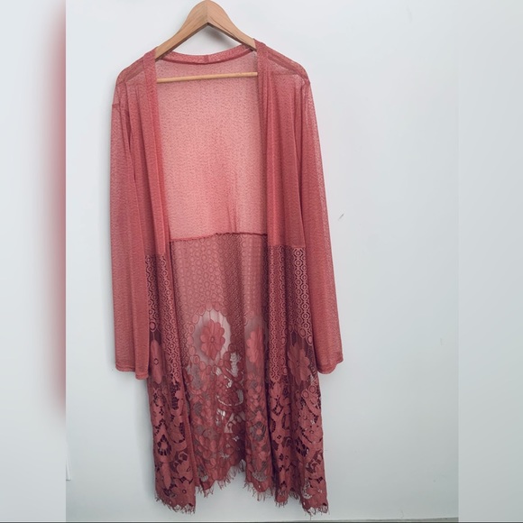 Lace long sleeve cover up - Picture 1 of 4